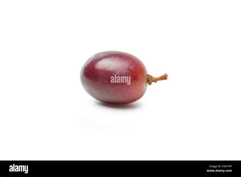 Detail Of A Single Grape Isolated On White Background Stock Photo Alamy