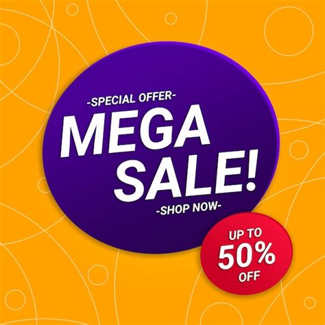 Premium PSD Mega Sale Banner Template