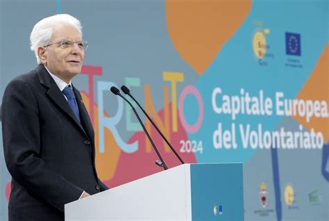 Sergio Mattarella Inaugura Cerimonia Trento Capitale Europea Del