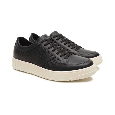 T Nis Casual Masculino Freeway Hill Couro Preto Masculino