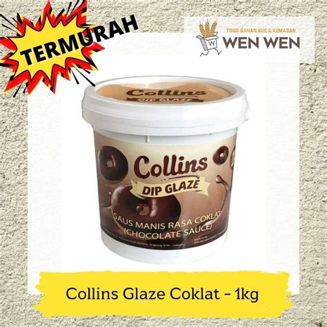 Jual Collins Glaze Coklat 1kg Shopee Indonesia