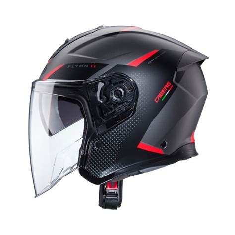 Casco Caberg Flyon Ii Boss Mate Rojo Moto Urban