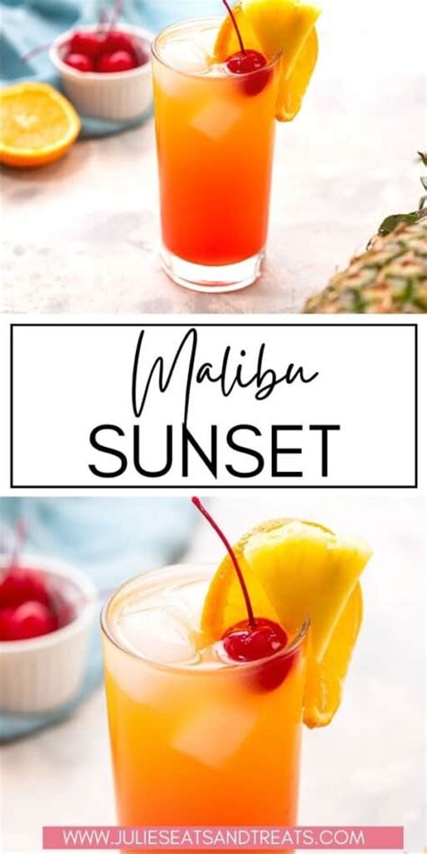 malibu sunset recipe pitcher - Vernia Olivas