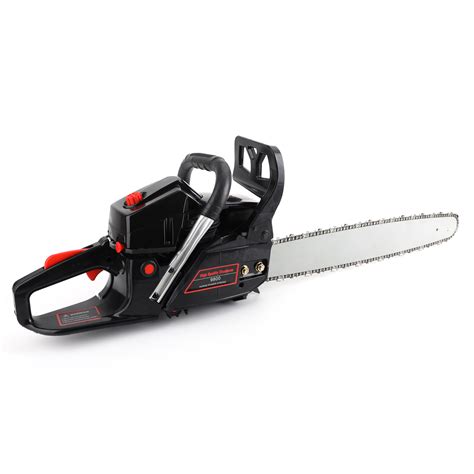 62cc Chainsaw 20" Bar Powered Engine 2 Cycle Gasoline Chain Saw Red T2 ...