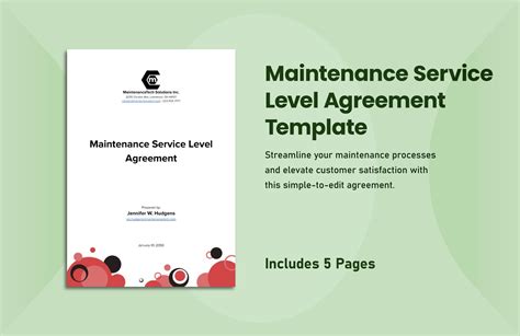 Free Master Service Agreement Templates Editable And Printable