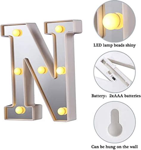 Led Marquee Brevlys Alfabet Lys Op Bogstaver Tegn Perfekt Til Natlys