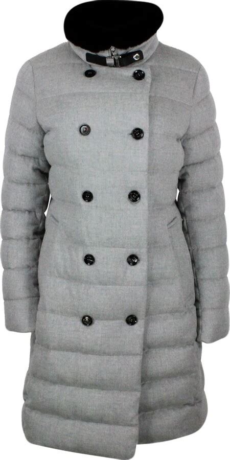 Moorer Double Breasted Down Coat Made Of Wool And Cashmere Padded With