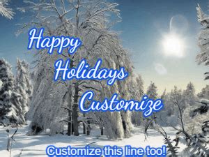 Happy Holidays Gif Customization