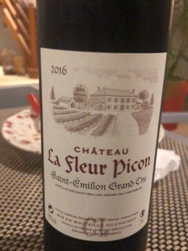 Chateau La Fleur Picon Saint Milion Grand Cru Vivino