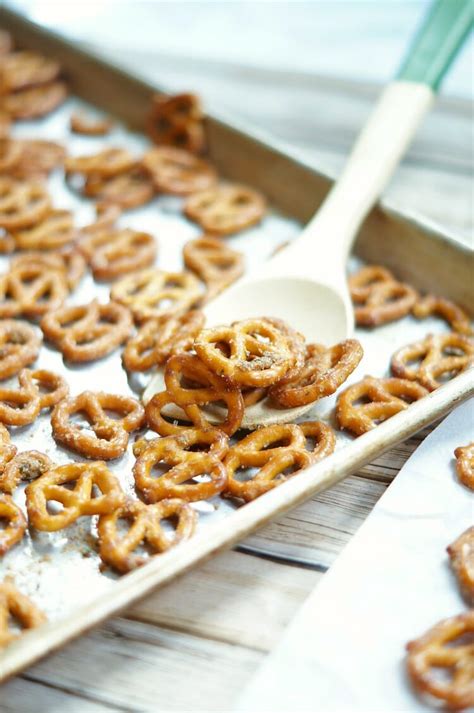 Spicy Pretzels Recipe Pretzel Party Snack Recipe