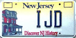 New Jersey Discover NJ History License Plates