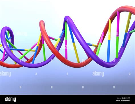 Dna Double Helix Model 3d Render Concept Image Stock Photo Alamy