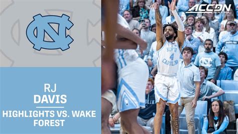 Unc Star Rj Davis Sets New Career High With Points Youtube