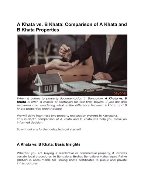 Ppt A Khata Vs B Khata Comparison Of A Khata And Powerpoint