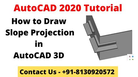 How To Draw Slope Chajja In AutoCAD 3D Slope Projection Over Window