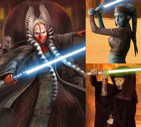 Saba Sebatyne And Leia Organa Vs Shaak Ti Luminara Unduli And Aayla