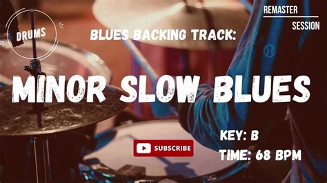 Slow Minor Blues Drumless Backing Track Jam Youtube