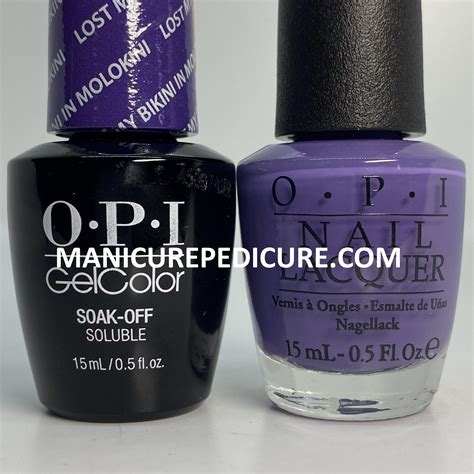 OPI GelColor Gel Polish Nail Lacquer Duo H Lost My Bikini In Molokini Manicure Pedicure