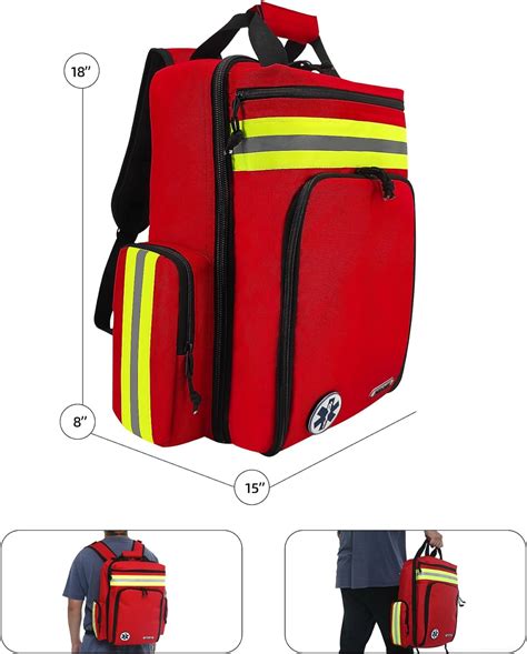 REDCUBE Mochila de primeros auxilios mochila médica de emergencia