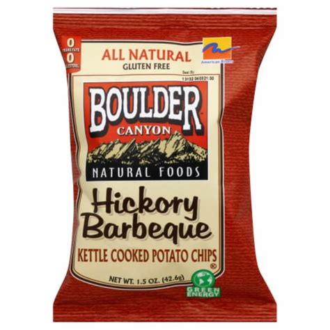 Boulder Canyon Kettle Chip Hickory Bbq Oz Pack Of Case Of