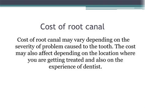 Root Canal Procedure Explained Ppt