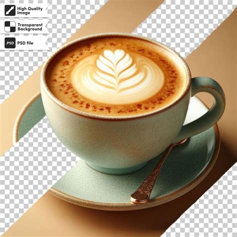 Copo De Cappuccino Em Psd Em Fundo Transparente Psd Premium