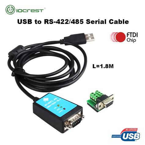 Iocrest Usb To Serial Rs 422 485 Cable Converter Usb To Rs485 Rs422