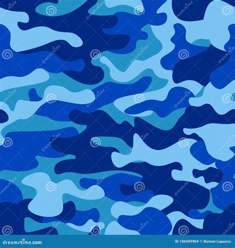 Camouflage Pattern Background Seamless Vector Illustration Classic