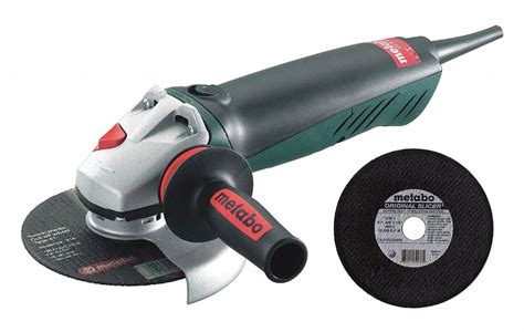 Metabo Angle Grinder With Cut Off Wheel 6 In Wheel Dia 12 Amps 120