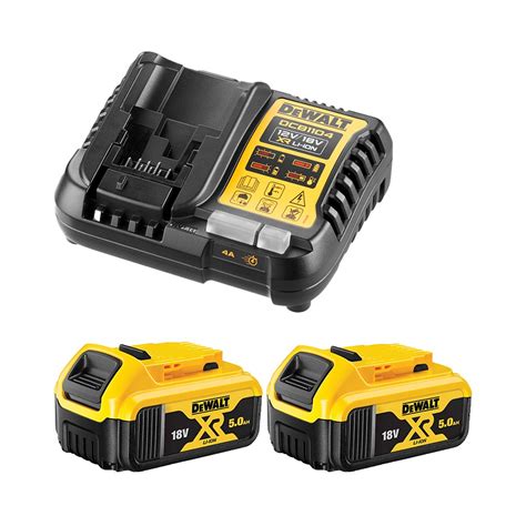 DeWalt DCB1104P2 QW Energie Kit DCB1104 Ladegerät und 2x DCB184 18V 5Ah