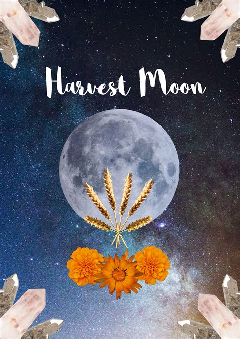 Harvest Moon Full Moon Art Print, Spiritual Art, Celestial Art, Moon Art, Zodiac Art - Etsy