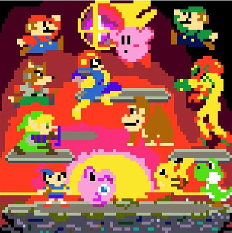 Smashbros Pixel Art