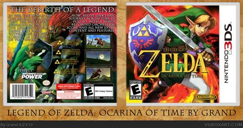 The Legend Of Zelda Ocarina Of Time 3d Nintendo 3ds Box Art Cover By Grand Ocarina Of Time