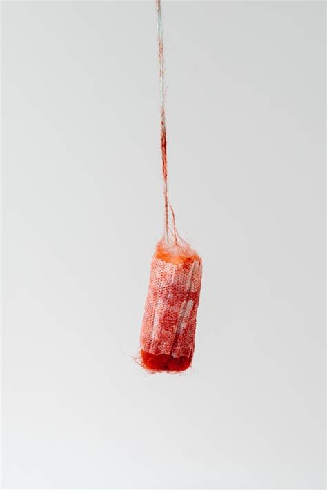 Blood on a Tampon · Free Stock Photo