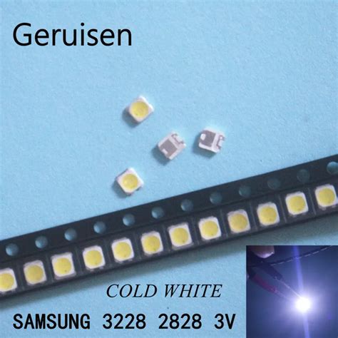 50PCS FOR SAMSUNG 2828 LED Backlight TT321A 1 5W 3W With Zener 3V 3228