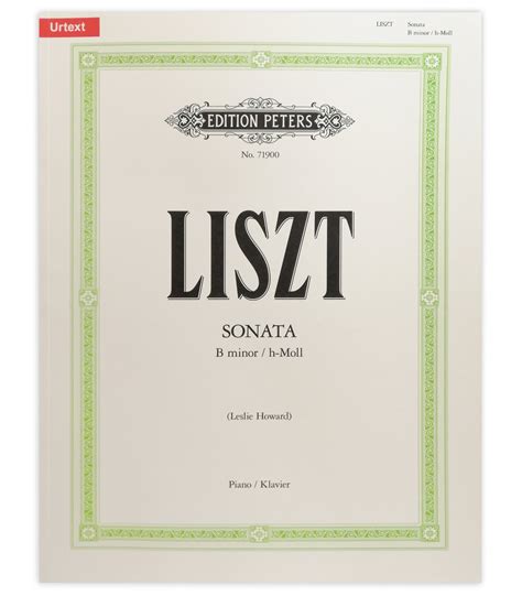 Franz Liszt Sonata In B Minor Piano Scores Sal O Musical Musical Hall