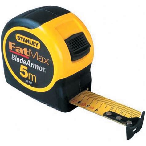 Stanley 0 33 720 Fatmax Black Armor Metric Measuring Tape 5m 5m