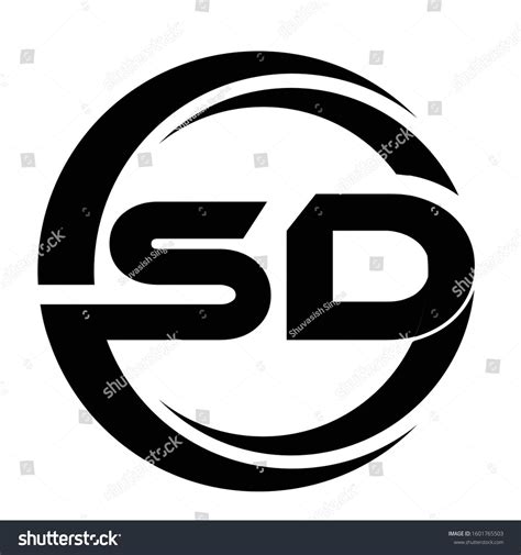 Premium Vector Sd Letter Logo Design On Black Background Initial