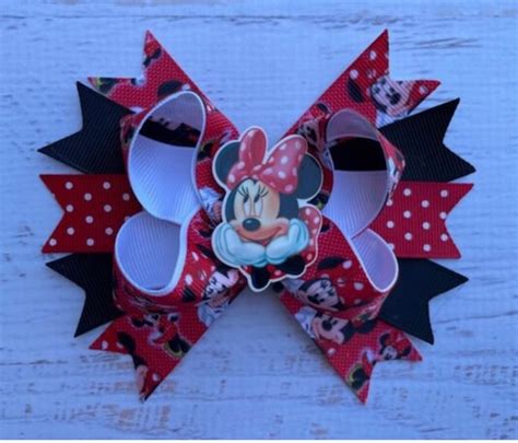 Minnie Mouse Safari Hair Bow Christmas Hair Bow Safari Hair Etsy