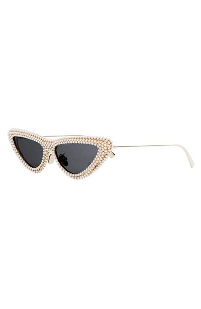 Dior Womens Miss B1u Cat Eye Sunglasses In Shiny Gold Modesens