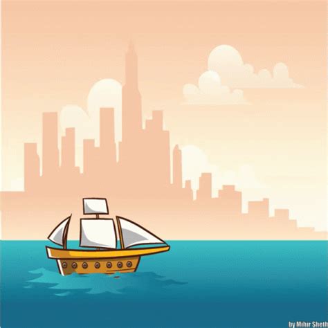 Sailing Boat Animation GIF | GIFDB.com