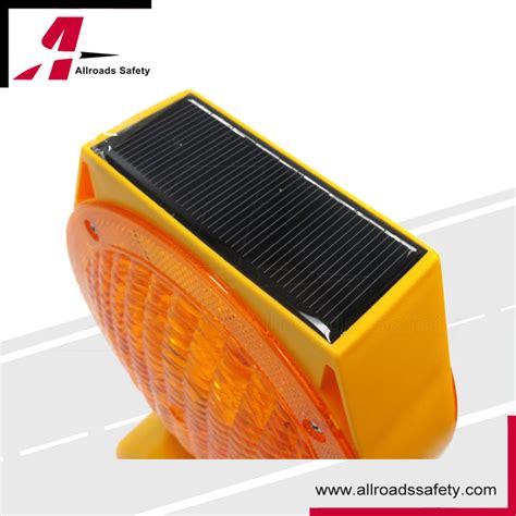 Solar Emergency Led Traffic Blinker Safety Flashing Warning Road