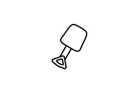 Shovel Beach Holiday Icon Outline Graphic by danmoroboshi · Creative ...