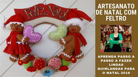 Artesanato De Natal Com Feltro Artesanato De Natal Passo A Passo Em