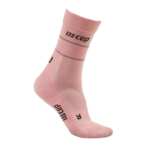 Cep Reflective Midcut Running Socken Damen Rosa Rosa