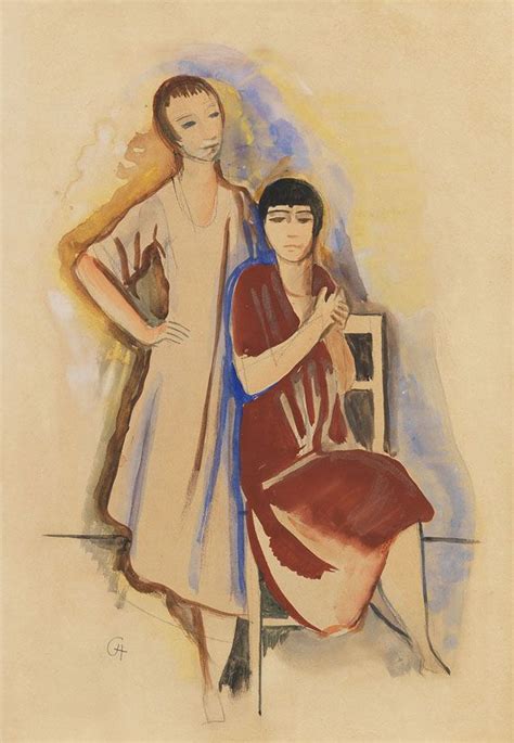 Zwei Mädchen 1930 by Karl Hofer 1878 1955 Art German