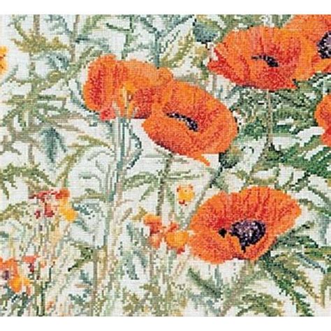 Kreuzstich Packung Mohnblumen Orange 2062 Thea Gouverneur EBay