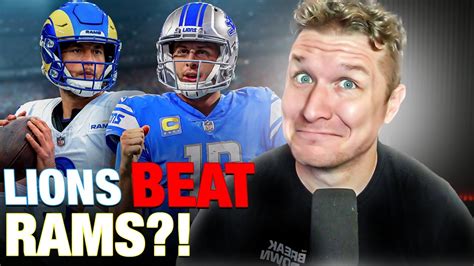 The Detroit Lions Are The TOUGHEST TEAM In The NFL Lions Vs Rams