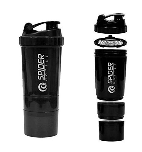 Plastic Flip Top Cap Gym Shaker Bottle Use For Storage Juice Ml