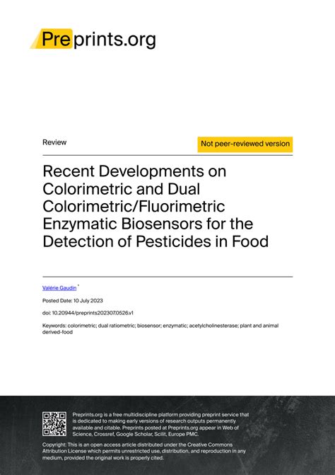 PDF Recent Developments On Colorimetric And Dual Colorimetric